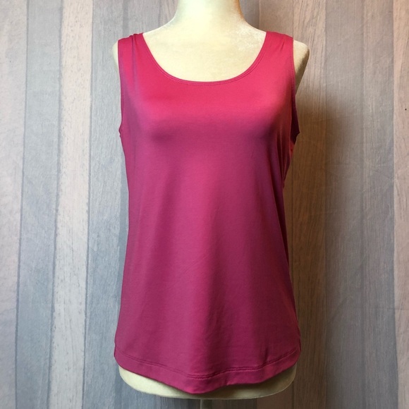 ADDITIONS By CHICOS Solid Pink  Stretch Sleeveless - Picture 1 of 4